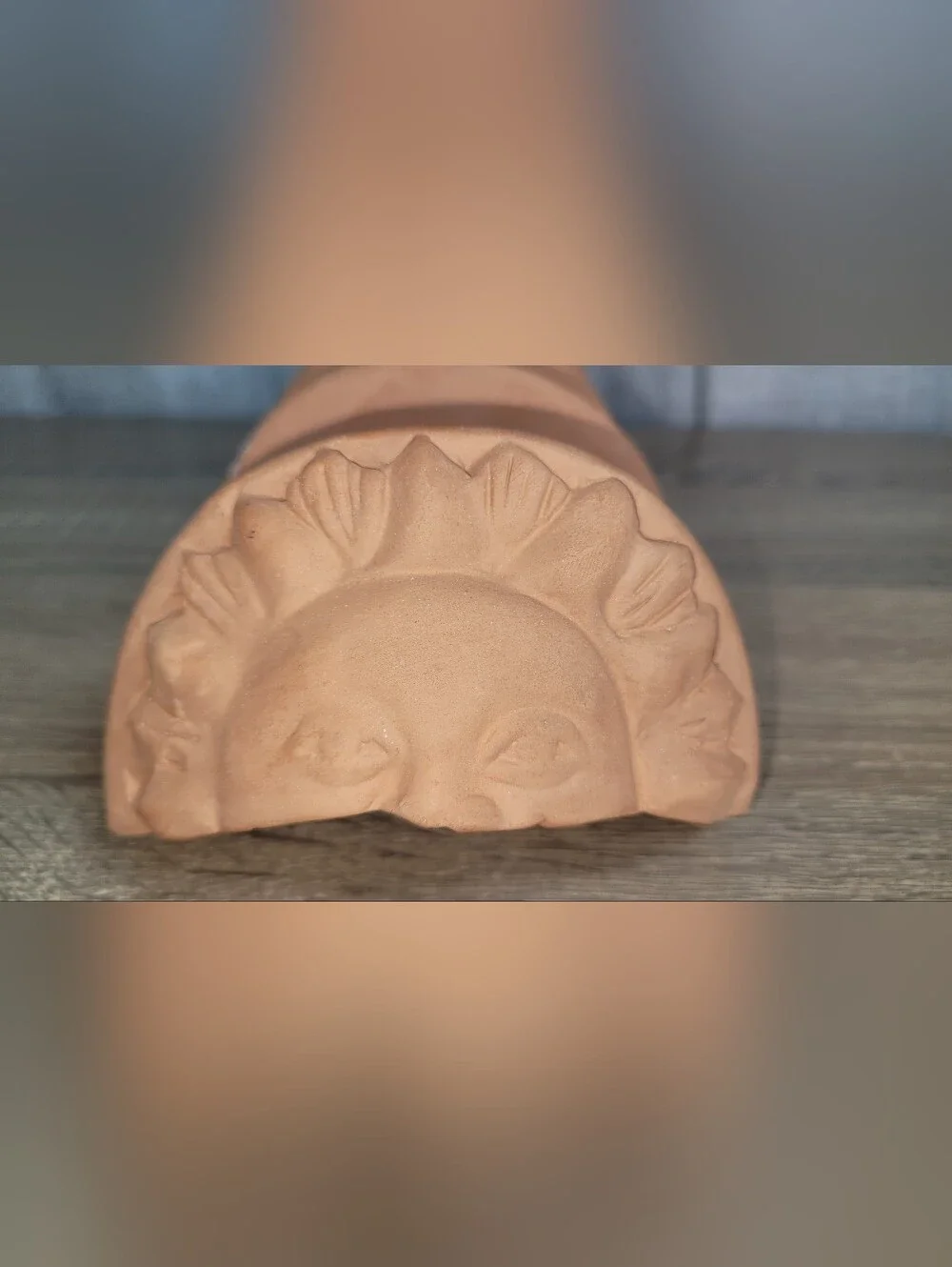 Bentson-West Terracotta Sun Accent Taco Holder Natural Terra Cotta Vintage